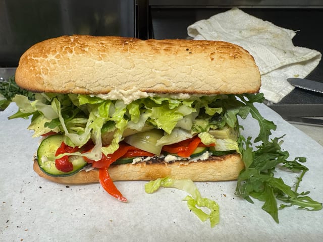 10. Vegan sandwich.