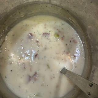 New England clam chowder
