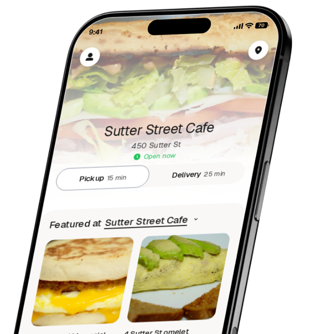 Sutter Street Cafe app preview