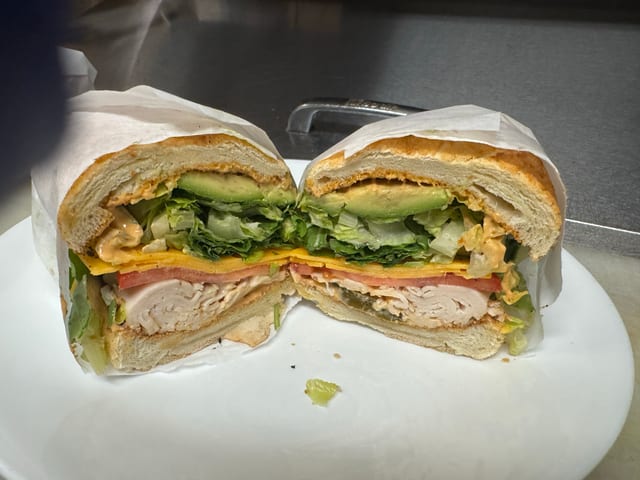 12. Spice S.W. chicken sandwich.