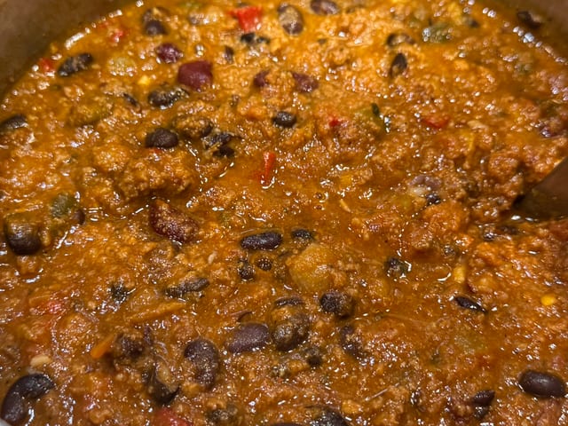 Chili beans soup.