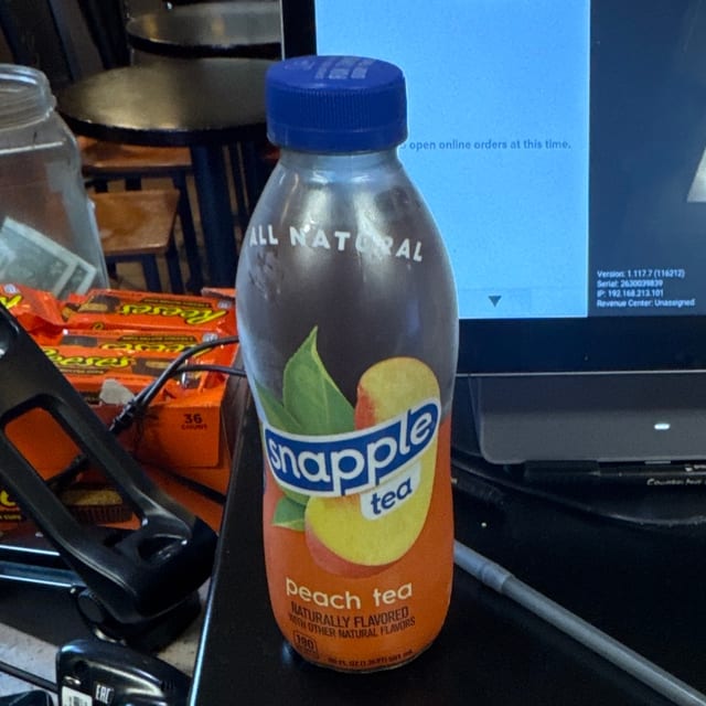 Snapple peach.