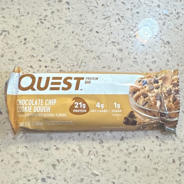 Quest protein bar chocolate chip.