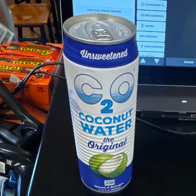 CO2 coconut water.