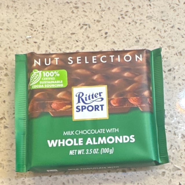 Ritter Sport whole almond.