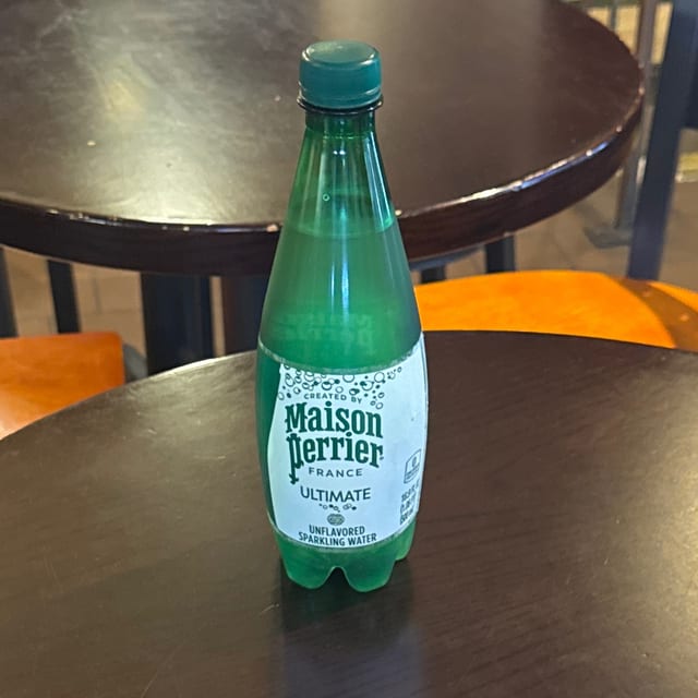 Perrier sparkling water.