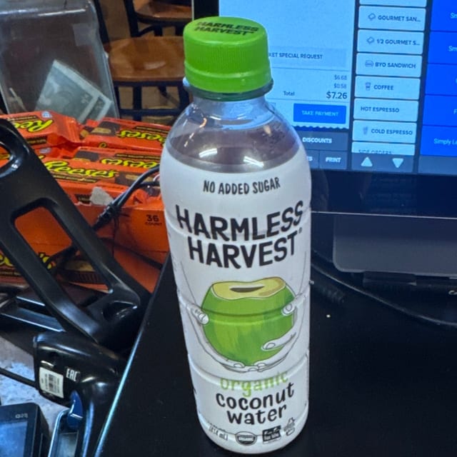 HH Organic coconut water.